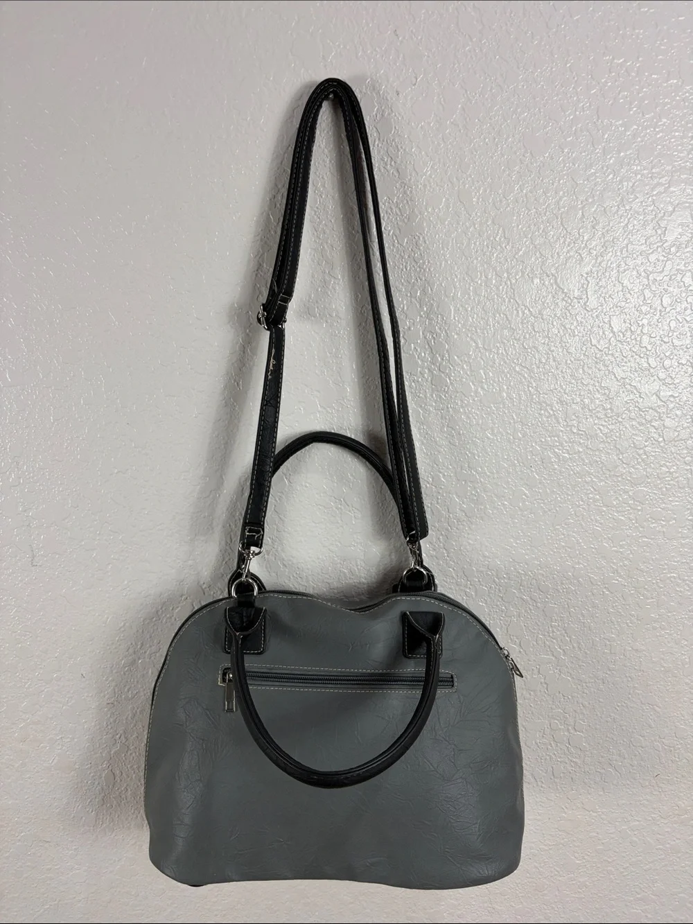 Stone & Co. Gray and Black Women’s Shoulder Satchel - Picture 9 of 17